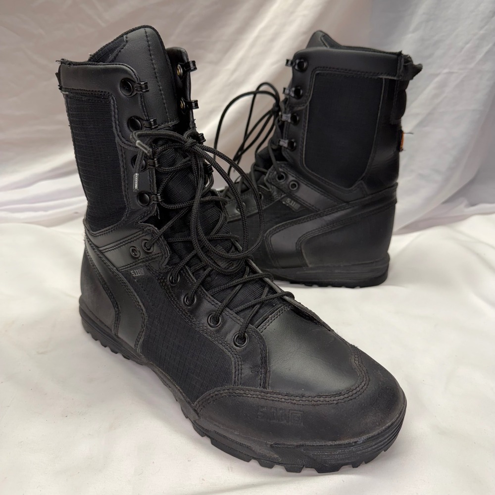 5.11 Tactical Recon Urban Boots Mens 10 Black Leather Nylon 11010 HCS 021118
